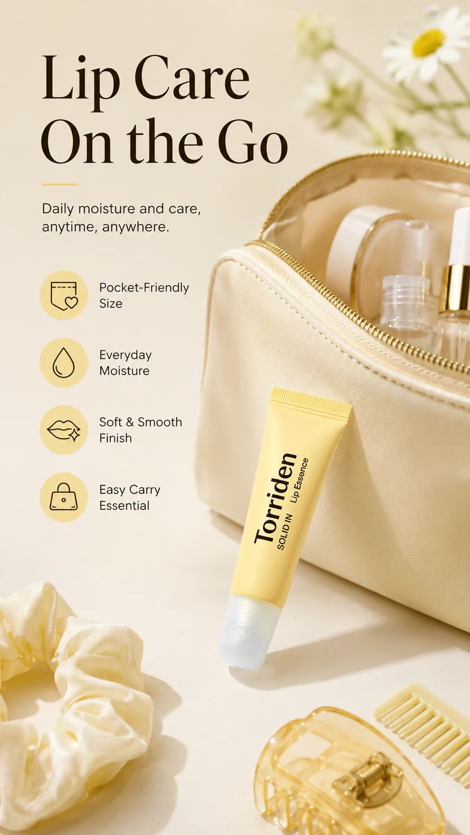 Torriden Ceramide Lip Essence 11ml,Smooth Balm,Intense Hydration & Comfort,Improves Lip to Texture,Korean Skincare,Korean Makeup