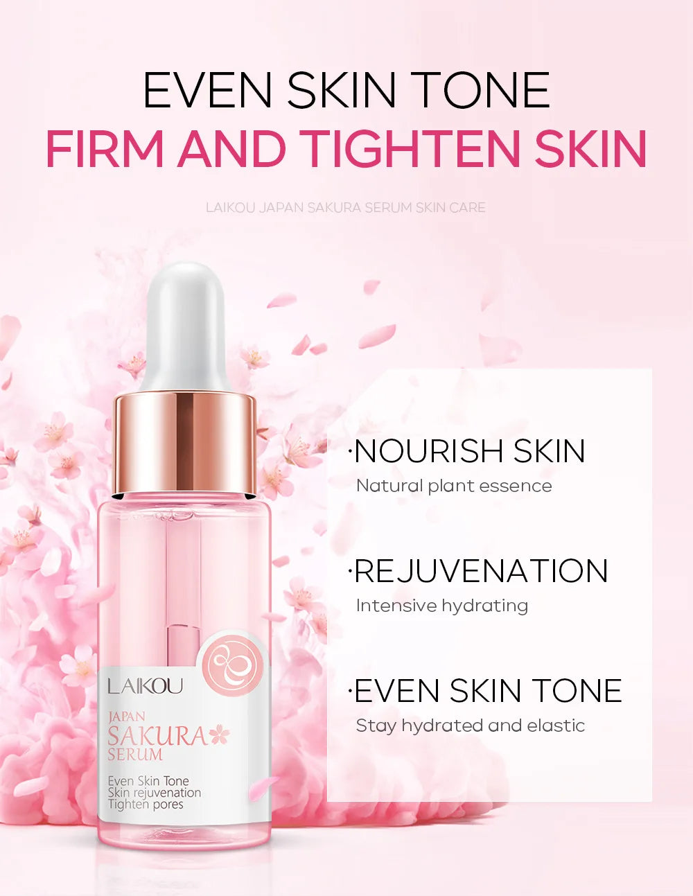 japan sakura extract serum minimizes pores brightens skin hydrating care radiance booster long lasting effect 17ml