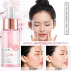japan sakura extract serum minimizes pores brightens skin hydrating care radiance booster long lasting effect 17ml