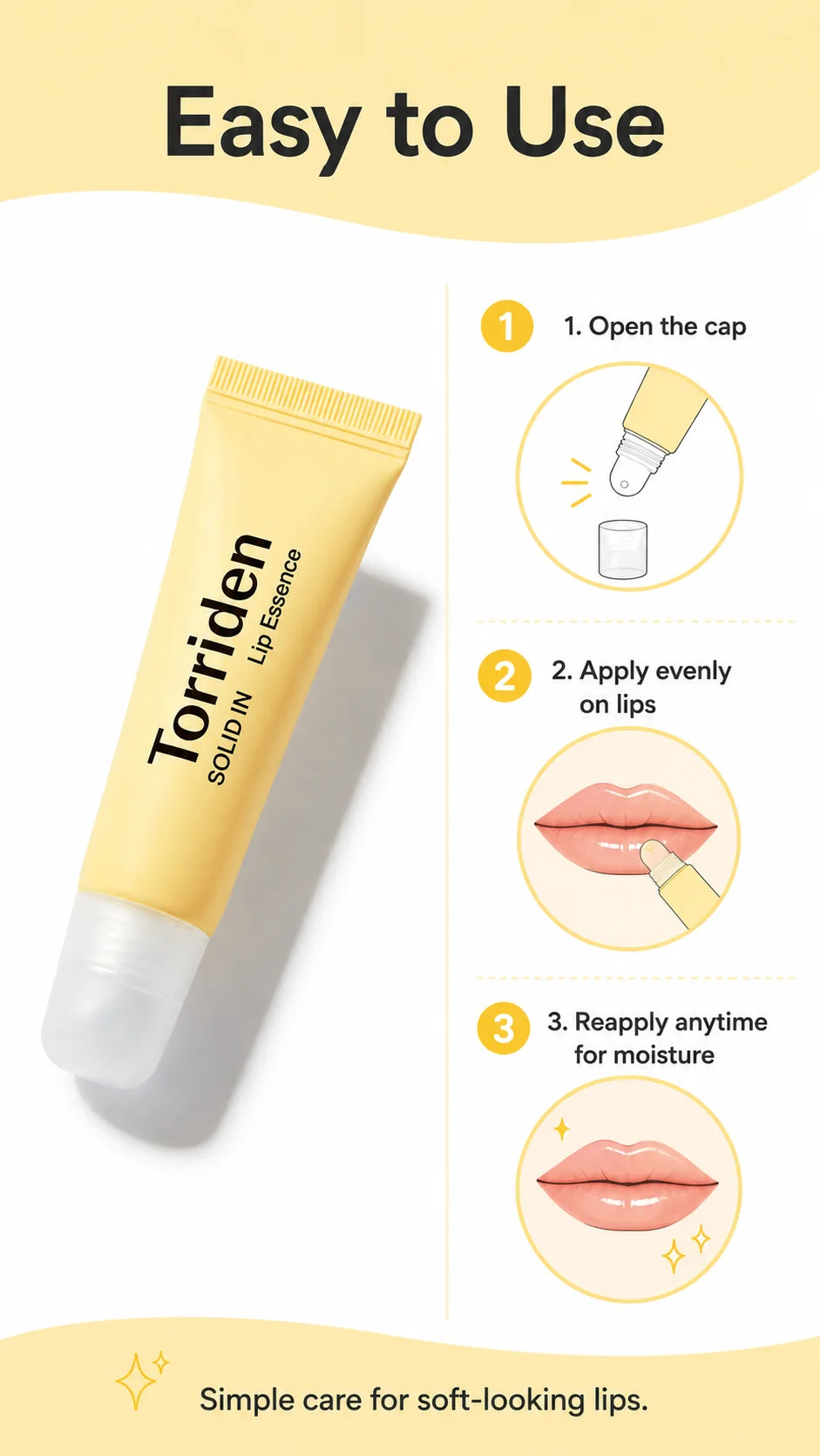 Torriden Ceramide Lip Essence 11ml,Smooth Balm,Intense Hydration & Comfort,Improves Lip to Texture,Korean Skincare,Korean Makeup
