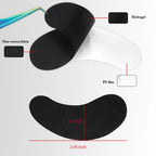 50Pairs Eyelash Pad Black Gel Hydrogel Eye Patch Grafting Under Eye Paper Sticker UV Pads Eye Protection