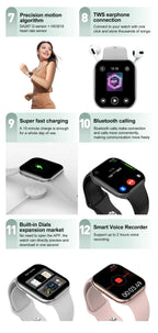 New DT Watch 10 Smartwatch 16GB Large Memory NFC 3D Stereo Vision Compass Muiti-Sport Mode Waterproof Bluetooth call Smartwatch