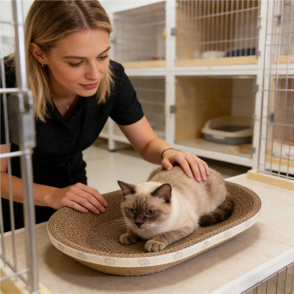 Breathable Cardboard Cat Scratcher Corrugated Pet Supplies Comfortable Scratch Pad for Cats for Small Large Kitten