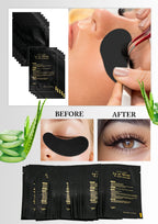 50Pairs Eyelash Pad Black Gel Hydrogel Eye Patch Grafting Under Eye Paper Sticker UV Pads Eye Protection