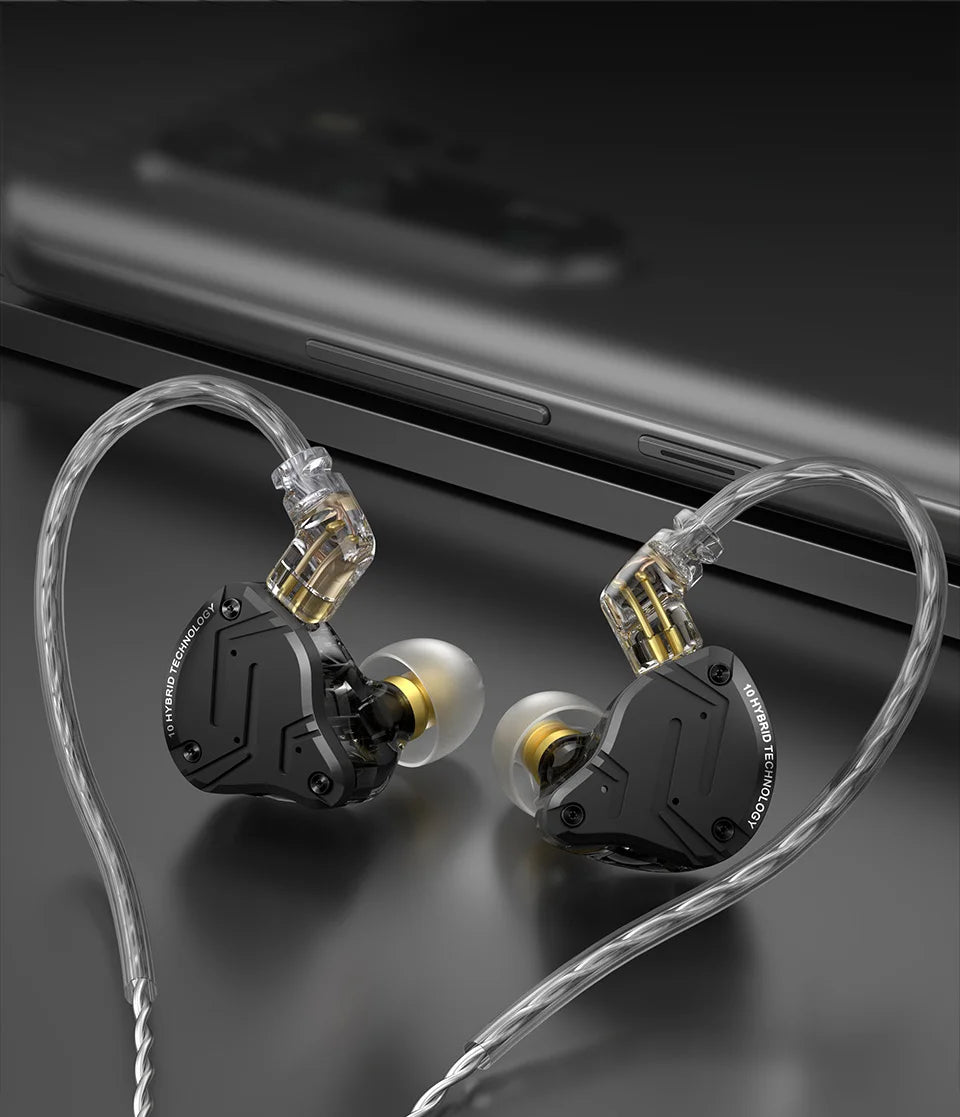 KZ ZS10 PRO X HIFI Metal Headset Hybrid In-ear Earphone Sport Noise Cancelling Headset Bass Earbuds KZ ZSN PRO AS16 PRO AS12 ZSX