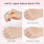 Japan Sakura Extract Serum Minimizes Pores Brightens Skin Hydrating Care Radiance Booster Long Lasting Effect 17ml