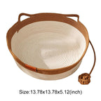 Rattan cat bed dimensions 13.78 x 13.78 x 5.12 inches