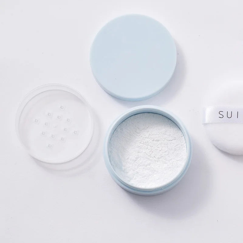 5g Macaron Loose Powder Case Packaging Dispenser Box Talcum Powder Empty Container Mini Portable Makeup Puffs Tools Set