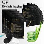 50Pairs Eyelash Pad Black Gel Hydrogel Eye Patch Grafting Under Eye Paper Sticker UV Pads Eye Protection