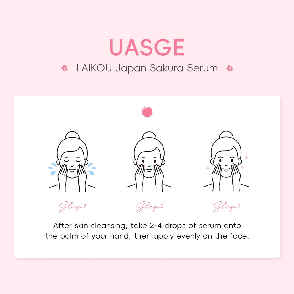 Japan Sakura Extract Serum Minimizes Pores Brightens Skin Hydrating Care Radiance Booster Long Lasting Effect 17ml