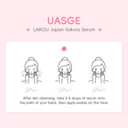 Japan Sakura Extract Serum Minimizes Pores Brightens Skin Hydrating Care Radiance Booster Long Lasting Effect 17ml