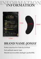 50Pairs Eyelash Pad Black Gel Hydrogel Eye Patch Grafting Under Eye Paper Sticker UV Pads Eye Protection