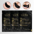50Pairs Eyelash Pad Black Gel Hydrogel Eye Patch Grafting Under Eye Paper Sticker UV Pads Eye Protection