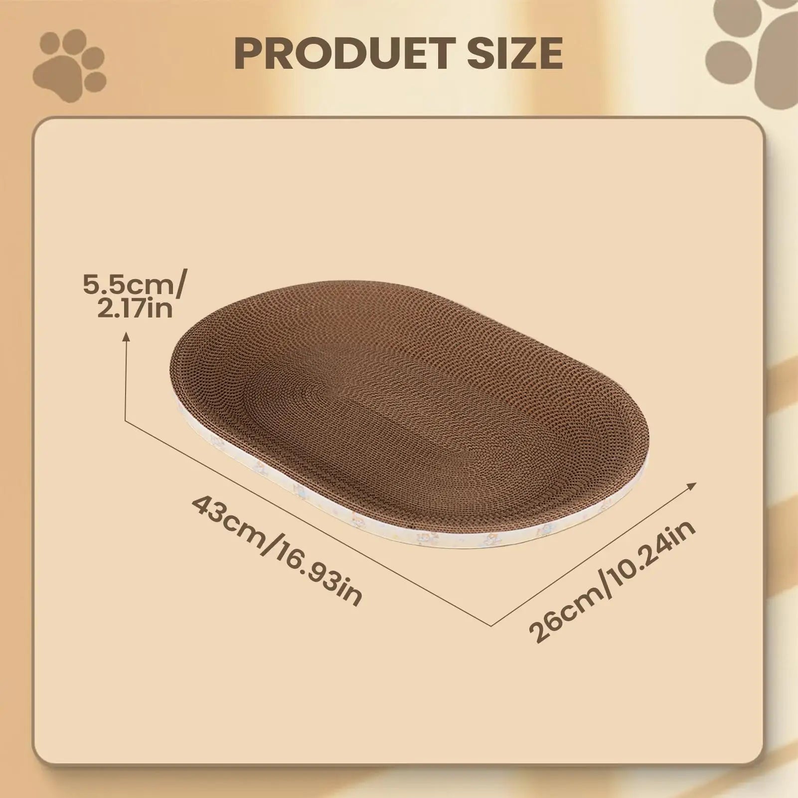 Breathable Cardboard Cat Scratcher Corrugated Pet Supplies Comfortable Scratch Pad for Cats for Small Large Kitten