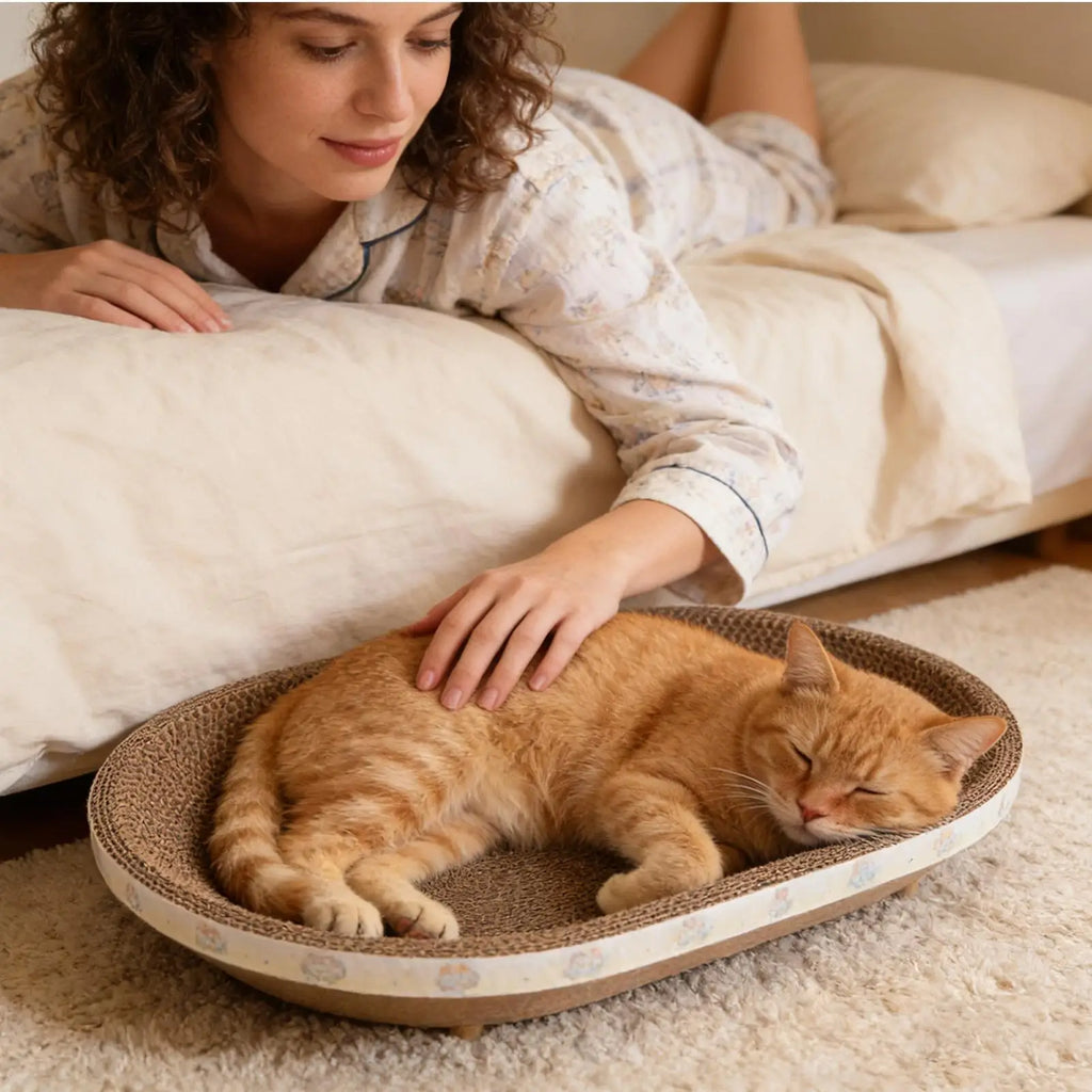 Breathable Cardboard Cat Scratcher Corrugated Pet Supplies Comfortable Scratch Pad for Cats for Small Large Kitten
