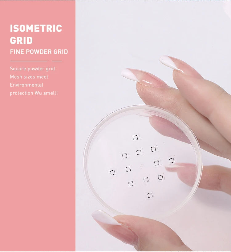 5g Macaron Loose Powder Case Packaging Dispenser Box Talcum Powder Empty Container Mini Portable Makeup Puffs Tools Set