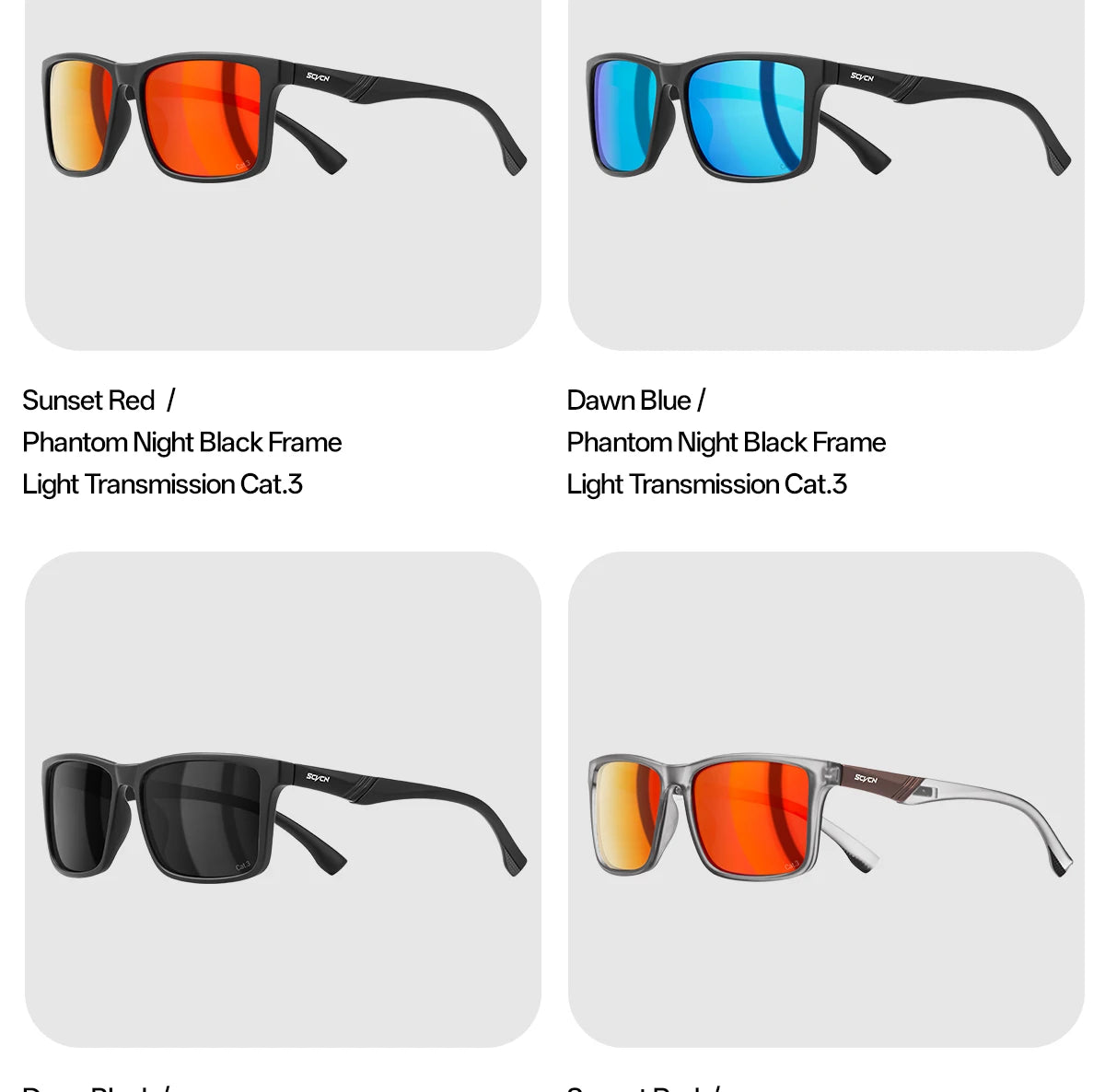 SCVCN Fishing Polarized Sunglasses Outdoor Sport Photochromic Glasses Men Outdoor Cycling Bike UV400 Protective Hiking Goggles