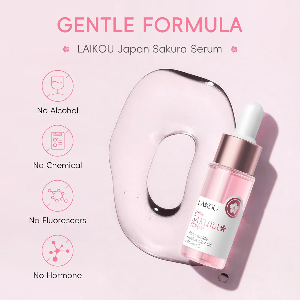 japan sakura extract serum minimizes pores brightens skin hydrating care radiance booster long lasting effect 17ml