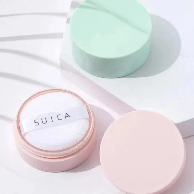 5g Macaron Loose Powder Case Packaging Dispenser Box Talcum Powder Empty Container Mini Portable Makeup Puffs Tools Set
