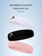 HEAD Tennis Sports Headbands Fitness Sweatband Badminton Yoga Basketball Running Sweatproof Sweat Hairbands For Men and Women