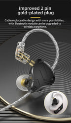 KZ ZS10 PRO X HIFI Metal Headset Hybrid In-ear Earphone Sport Noise Cancelling Headset Bass Earbuds KZ ZSN PRO AS16 PRO AS12 ZSX