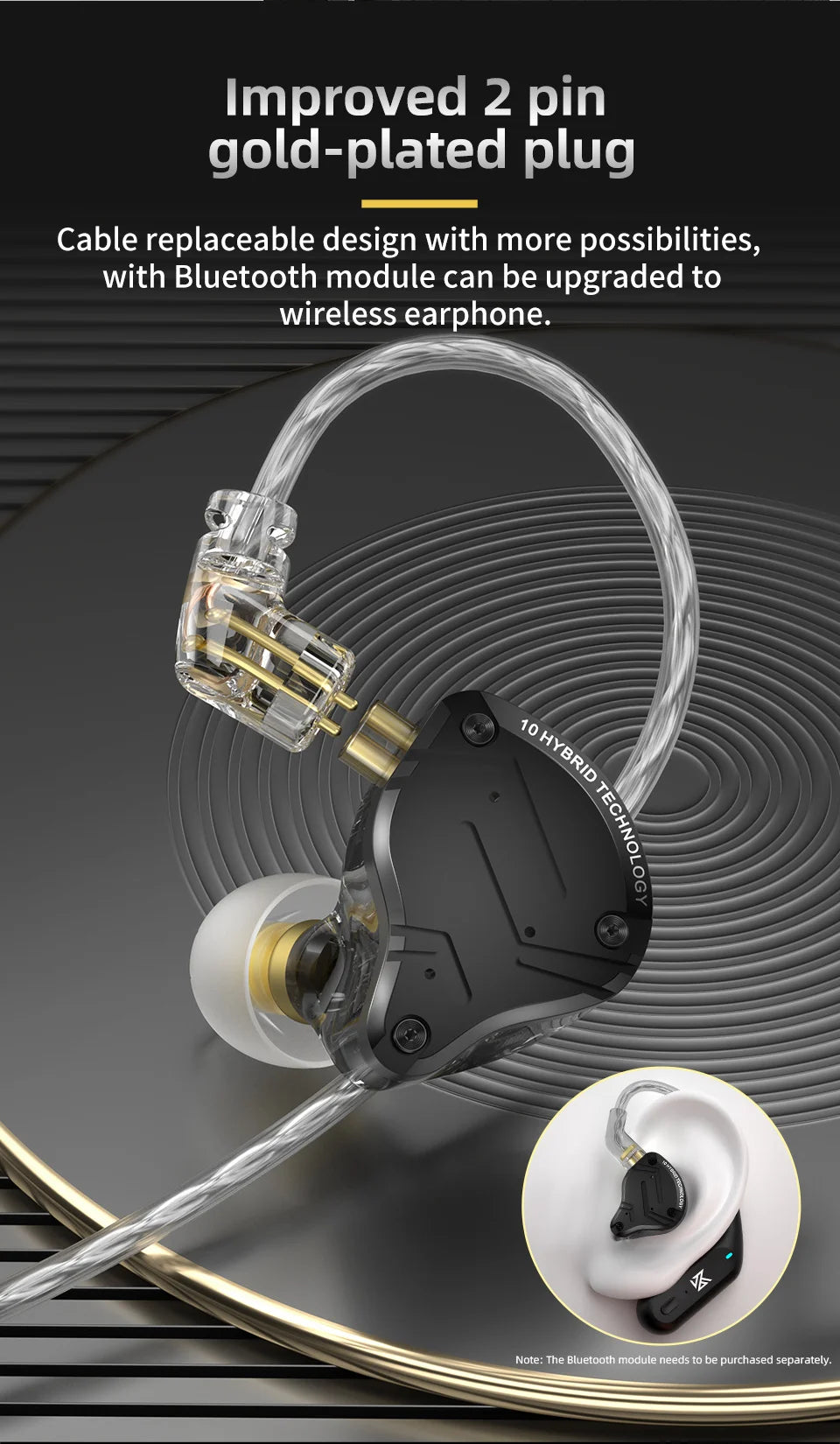 KZ ZS10 PRO X HIFI Metal Headset Hybrid In-ear Earphone Sport Noise Cancelling Headset Bass Earbuds KZ ZSN PRO AS16 PRO AS12 ZSX