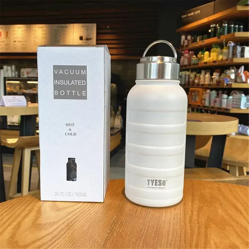 Tyeso Double Stainless Steel Thermos Mug Portable Sport Vacuum Flask Large Capacity Thermal Water Bottle Tumbler Drinks Cup