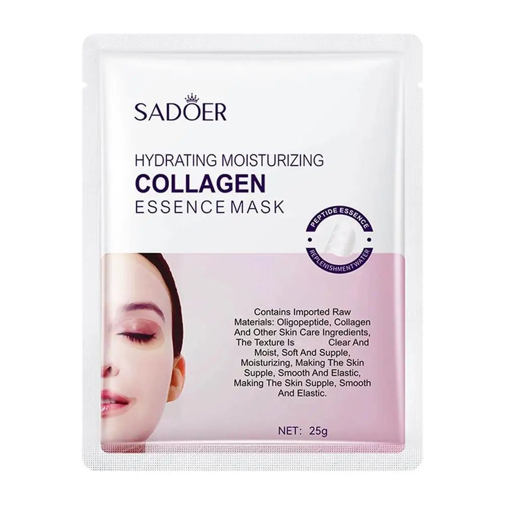 5pcs Hyaluronic Acid Collagen Face Mask skincare Moisturizing Hydrating Facial Masks Sheet Mask Skin Care