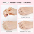 Japan Sakura Extract Serum Minimizes Pores Brightens Skin Hydrating Care Radiance Booster Long Lasting Effect 17ml