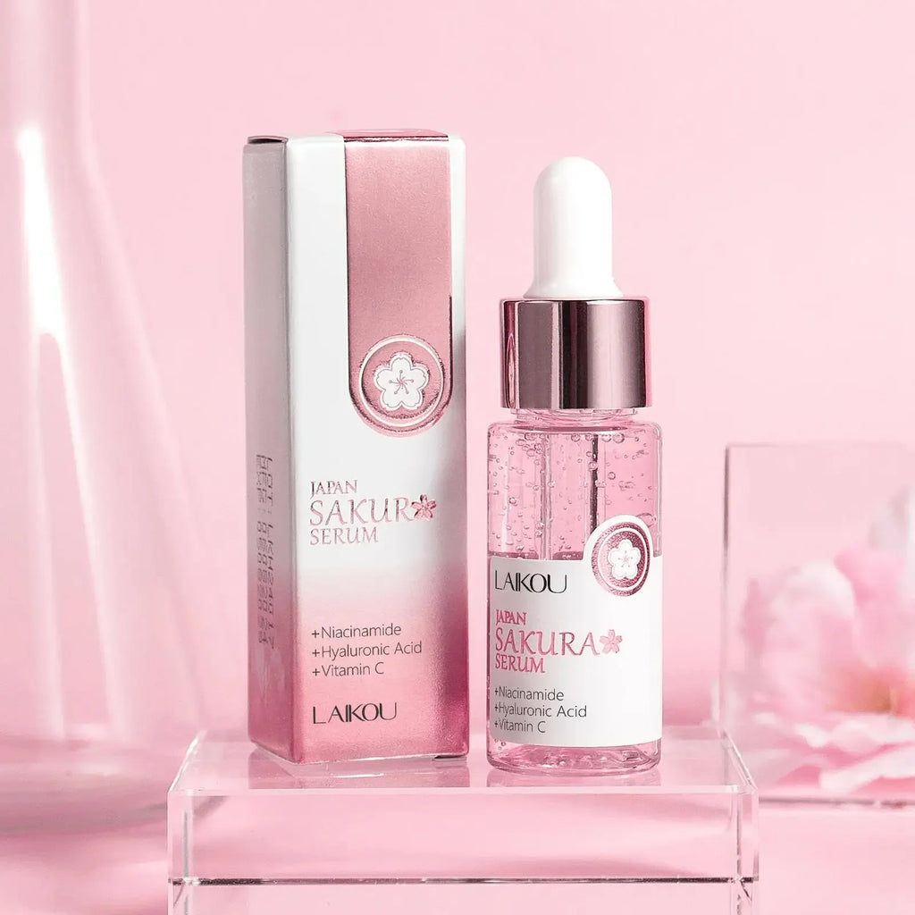 Japan Sakura Extract Serum Minimizes Pores Brightens Skin Hydrating Care Radiance Booster Long Lasting Effect 17ml