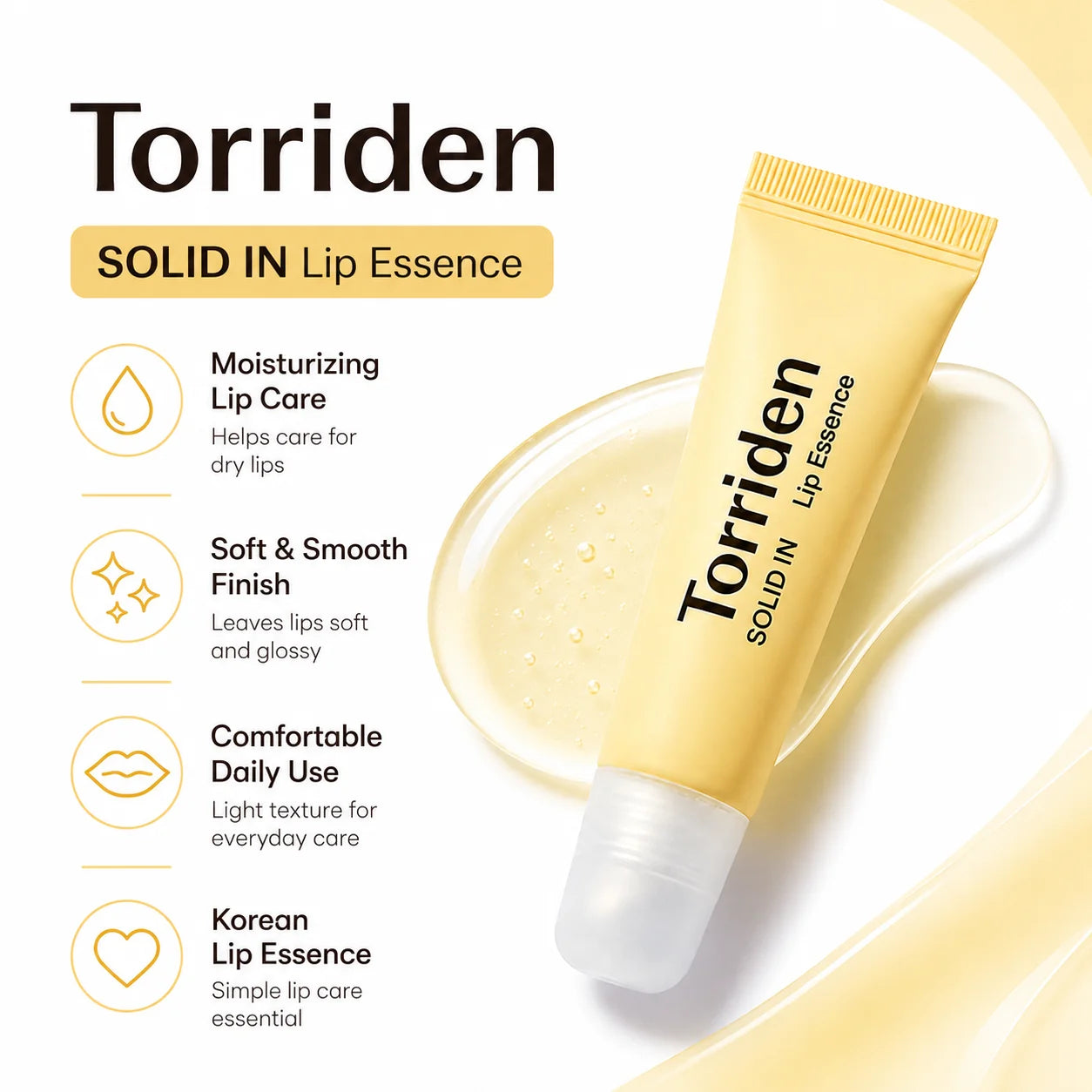 Torriden Ceramide Lip Essence 11ml,Smooth Balm,Intense Hydration & Comfort,Improves Lip to Texture,Korean Skincare,Korean Makeup
