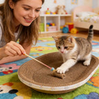 Breathable Cardboard Cat Scratcher Corrugated Pet Supplies Comfortable Scratch Pad for Cats for Small Large Kitten