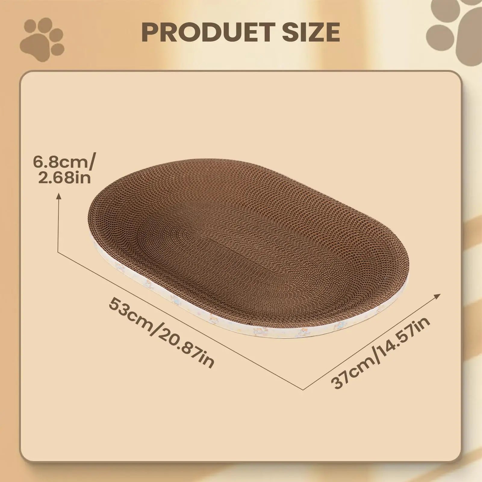 Breathable Cardboard Cat Scratcher Corrugated Pet Supplies Comfortable Scratch Pad for Cats for Small Large Kitten