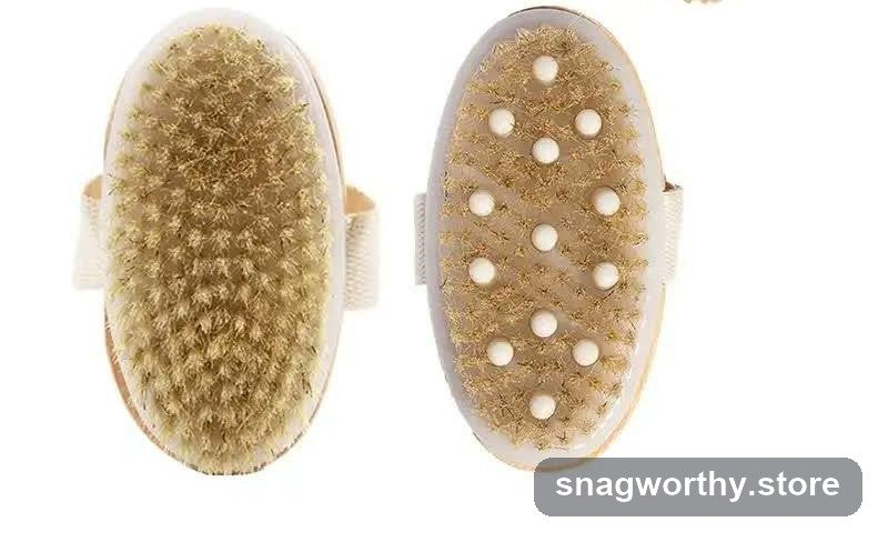 Wild Bristle Dry Body Brush bristle and massage sides | Snagworthy.store