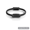 Black Pilates resistance ring with padded grip handles | Snagworthy.store