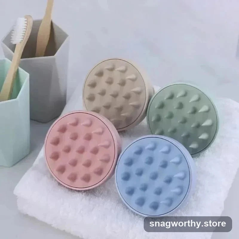 Silicone scalp massage head in four colours | Snagworthy.store