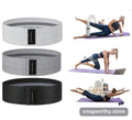 Set of three fabric resistance bands in grey, grey and black | Snagworthy.store