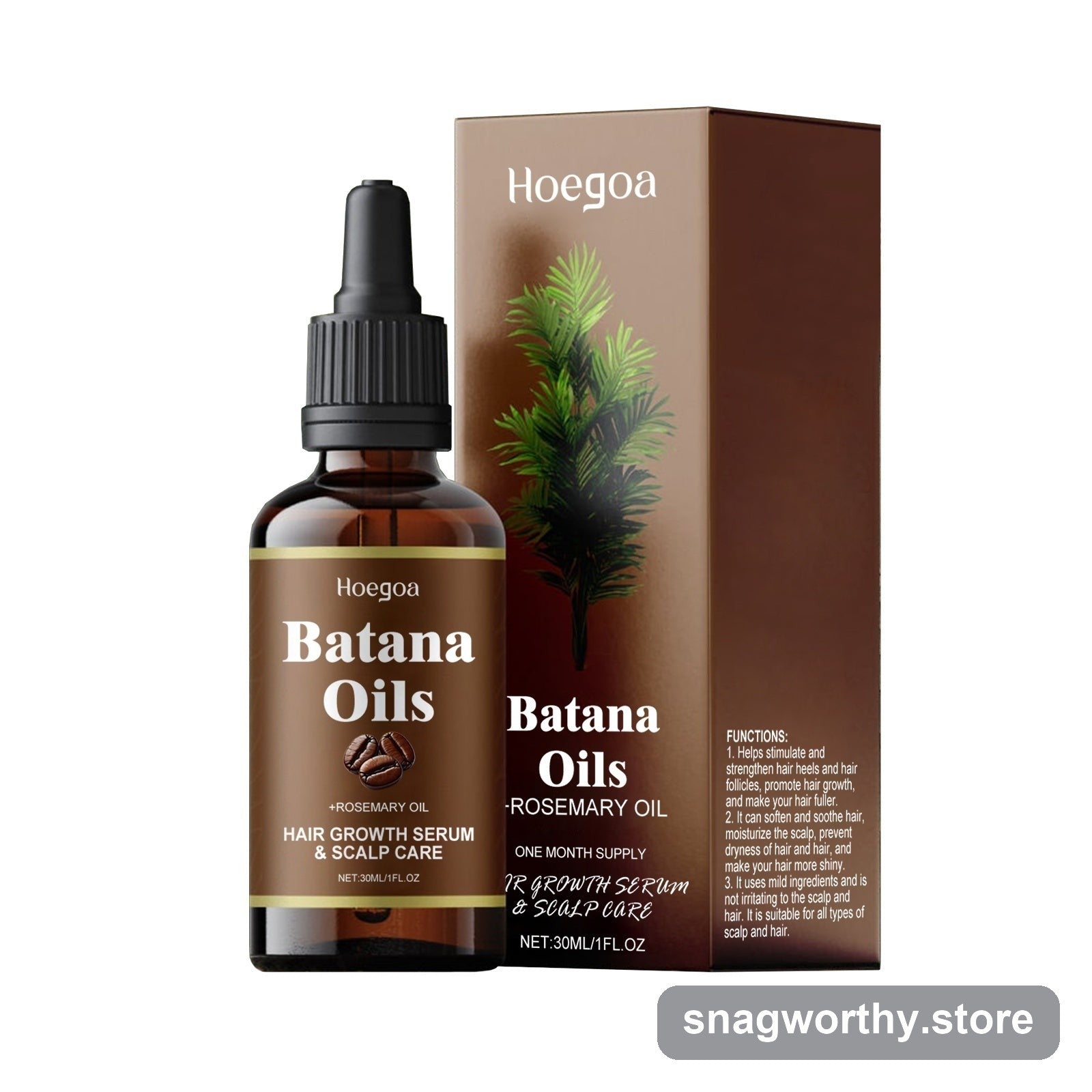 Batana Oils hair growth serum bottle and box | Snagworthy.store
