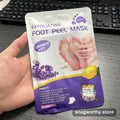 Lavender exfoliating foot peel mask packet | Snagworthy.store