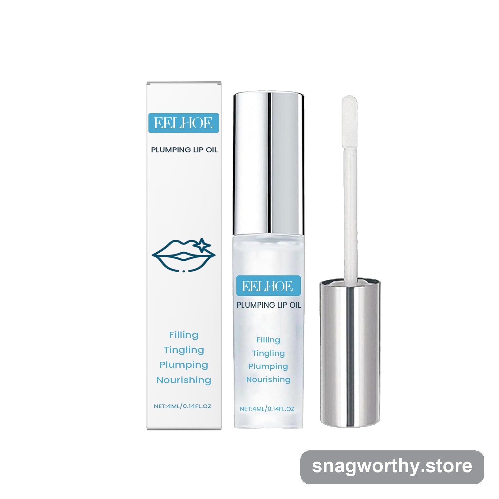 Plumping lip oil bottle and box | Snagworthy.store