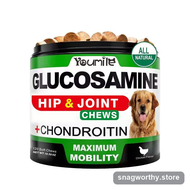 Glucosamine hip and joint chews tub for dogs | Snagworthy.store