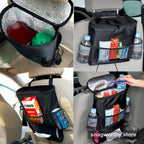 Car back seat organizer pockets filled | Snagworthy.store