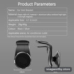 Magnetic car phone mount clipped to vent | Snagworthy.store