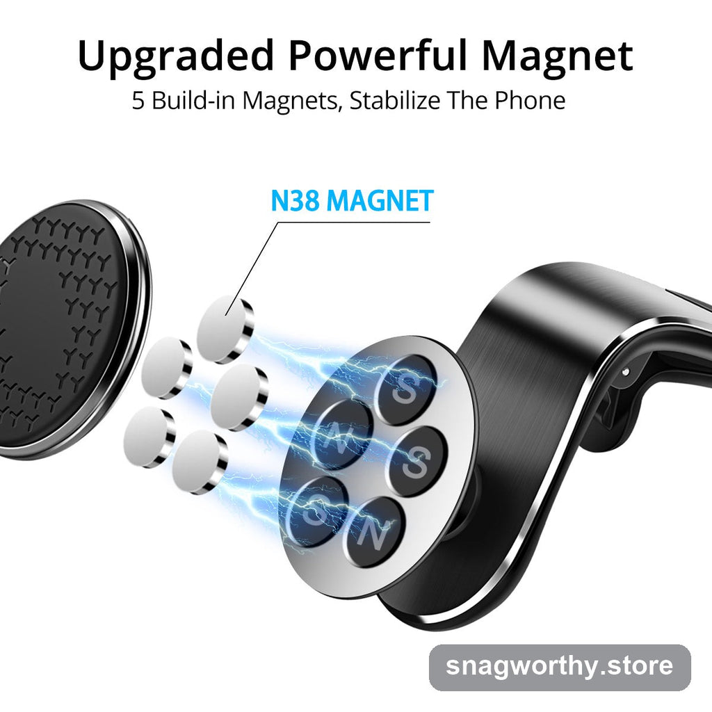 Magnetic car phone mount colour options | Snagworthy.store