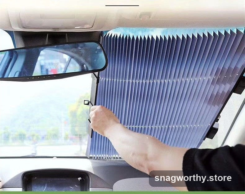 Windshield sun shade folded flat | Snagworthy.store