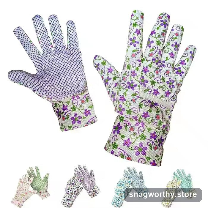 Garden planting gloves worn on hands | Snagworthy.store