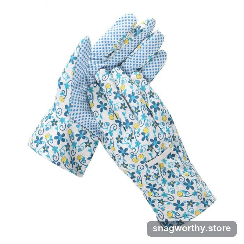 Garden planting gloves fingertip detail | Snagworthy.store