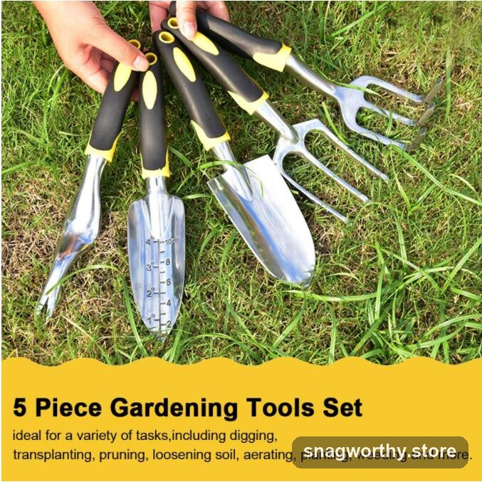 5-in-1 garden hand tool set full kit | Snagworthy.store