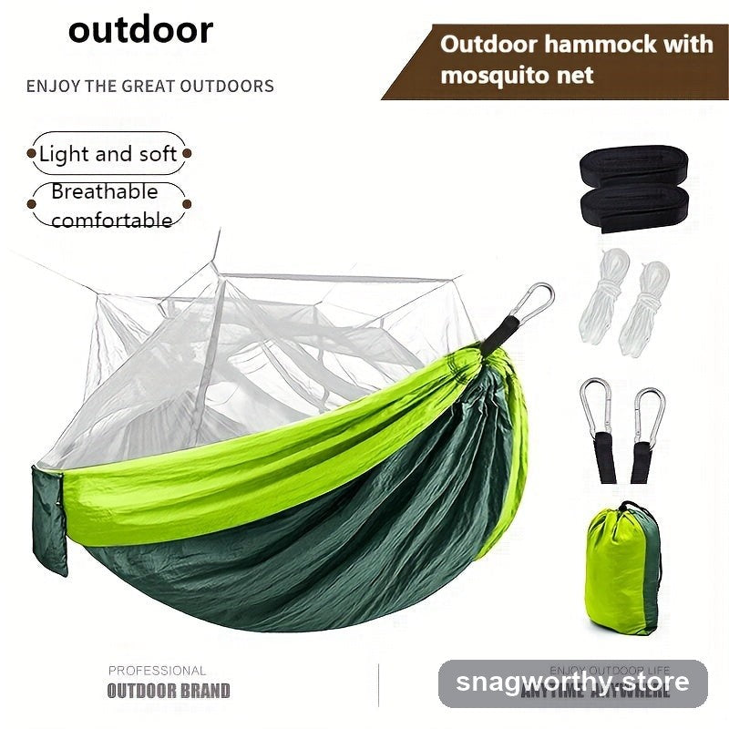 Camping hammock with mosquito net | Snagworthy.store
