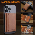 MagSafe magnetic card holder on phone | Snagworthy.store